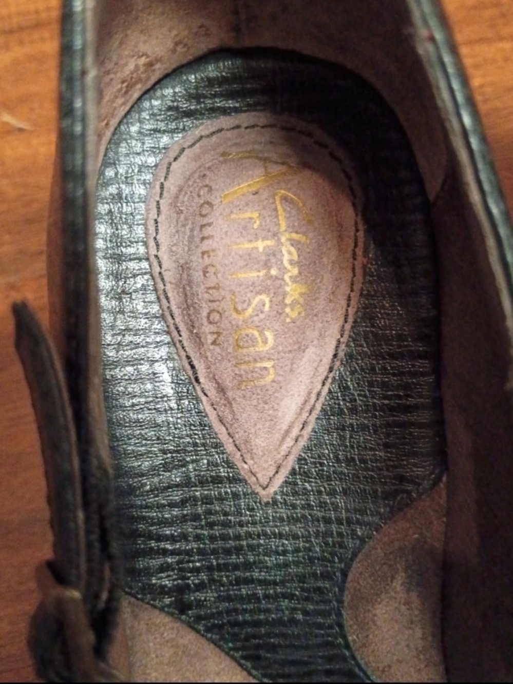 Clarks Black Leather Women's Heel — Artisan Collection